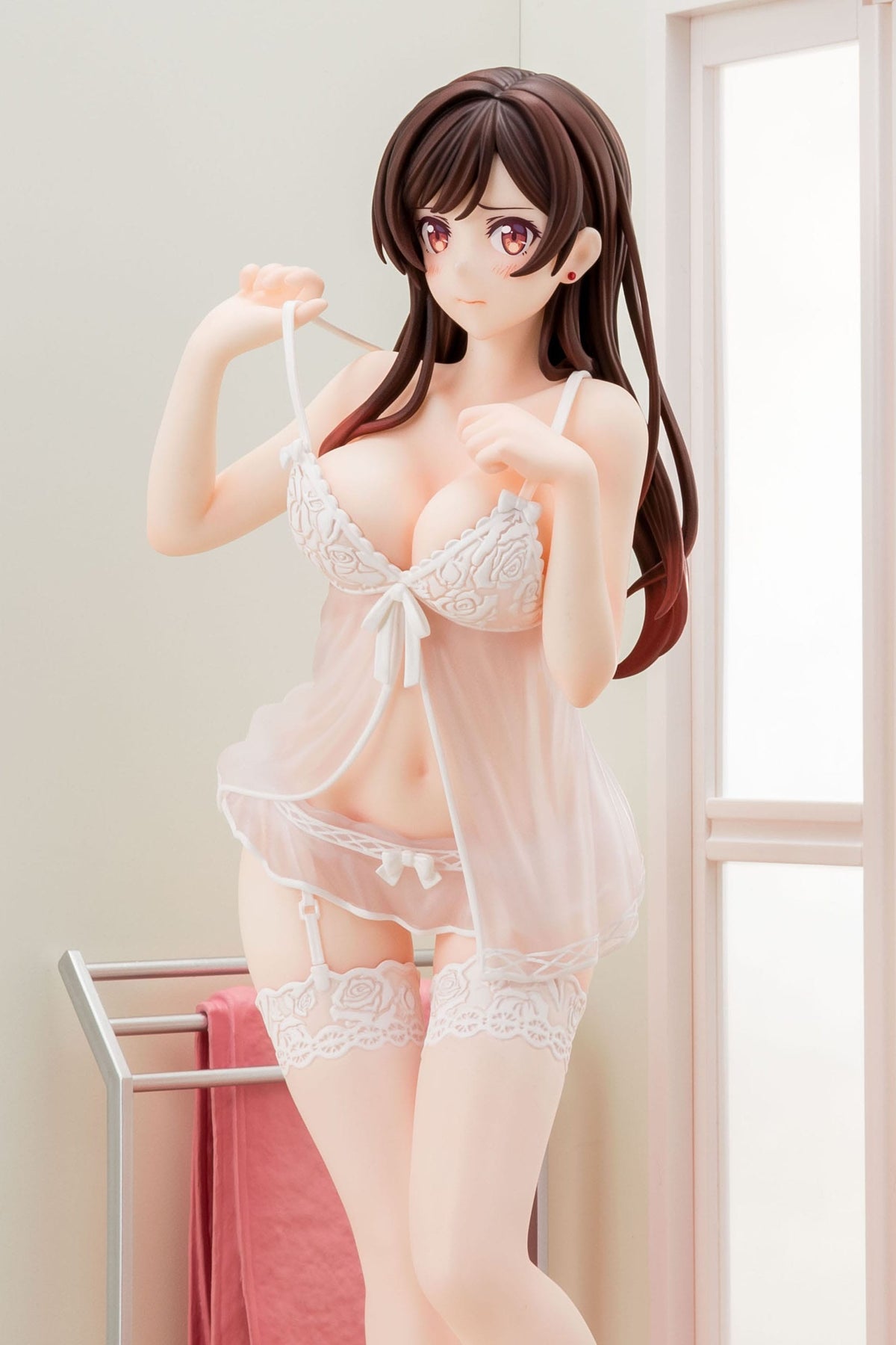 Rent-A-Girlfriend - Chizuru Mizuhara - Lencería transparente Blanco figura 1/6 (Hakoiri Musume)