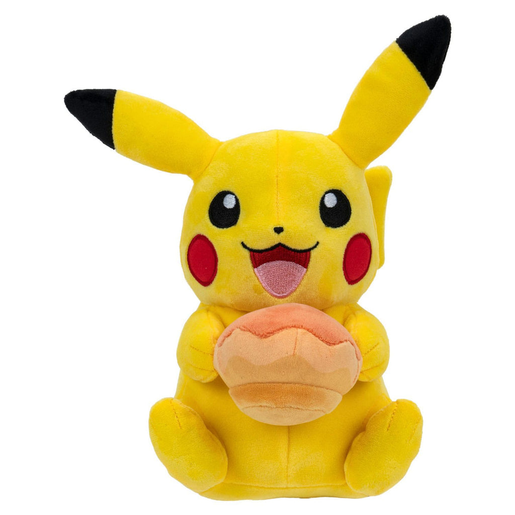 Pokémon - Plüschfigur - Pikachu & Pecha Poké Puff (Orange) (Jazwares)