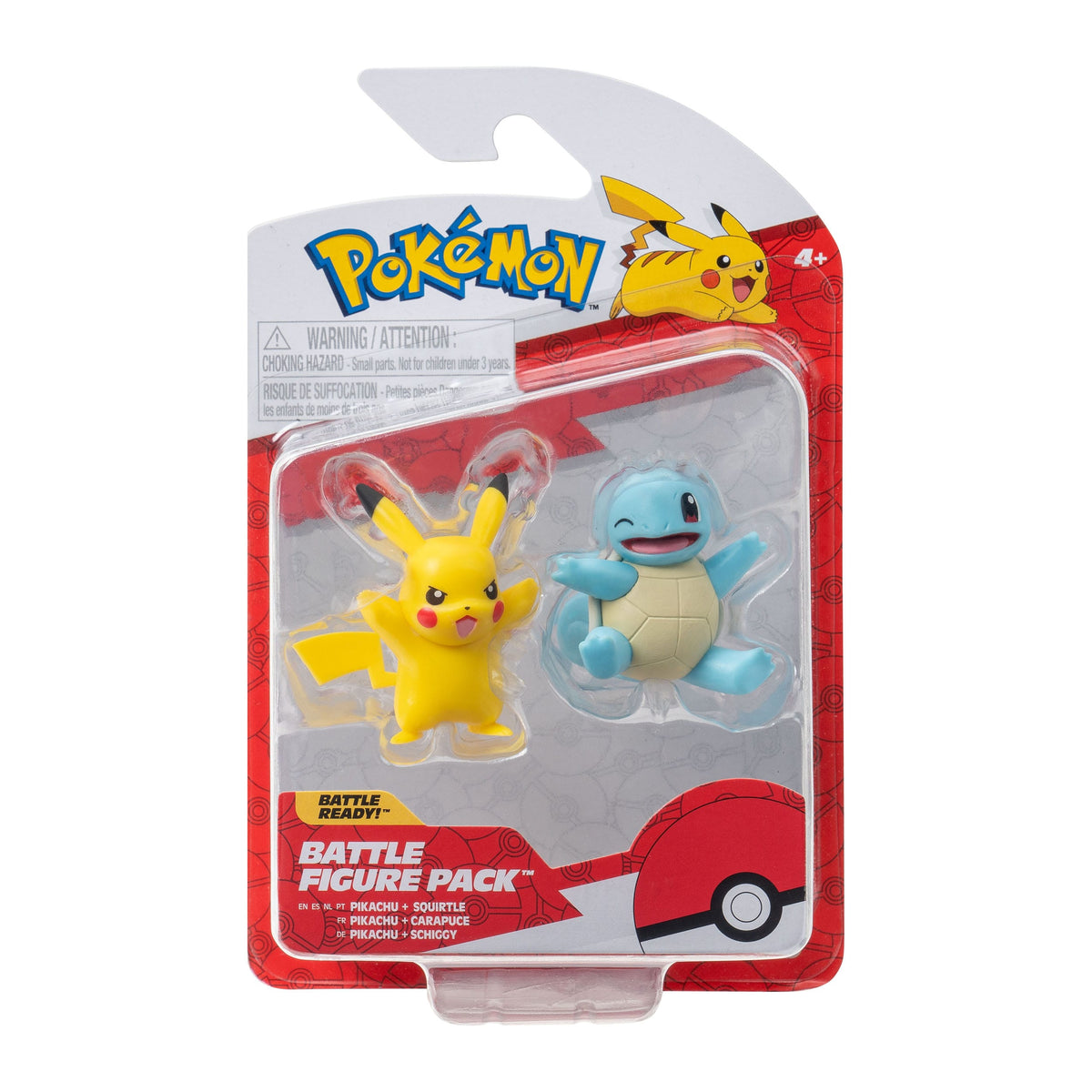 Pokémon - Shiggy #2 e Pikachu #9 - Battaglia figure Confezione da 2 (Jazwares)