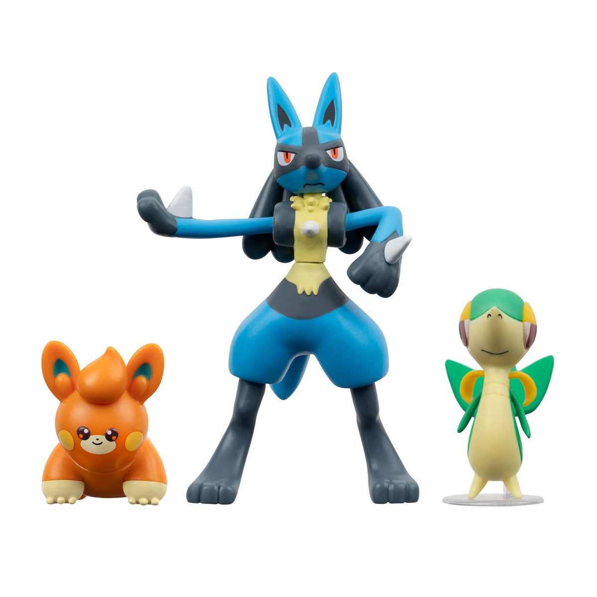 Pokémon - Serpifeu, Pamo & Lucario - Battle Figuren 3er-Pack (Jazwares)