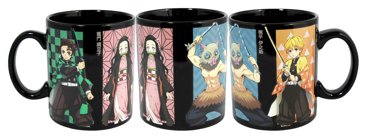 Demon Slayer - Tasse mit Thermoeffekt - Gruppe (Just Funky)