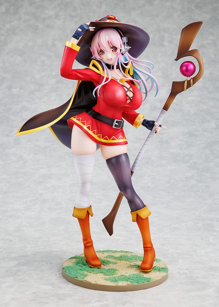 Super Sonico x Konosuba - Megumin Collaboration Figur 1/7 (Kadokawa)
