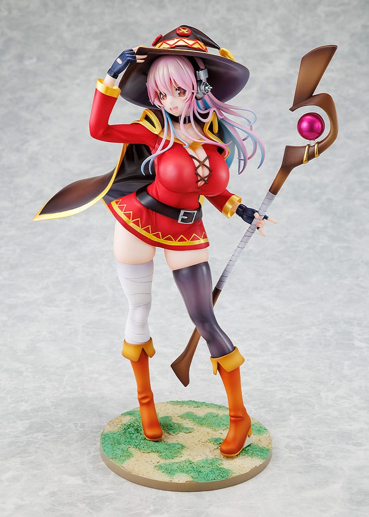 Super Sonico x Konosuba - Megumin Collaboration Figur 1/7 (Kadokawa)
