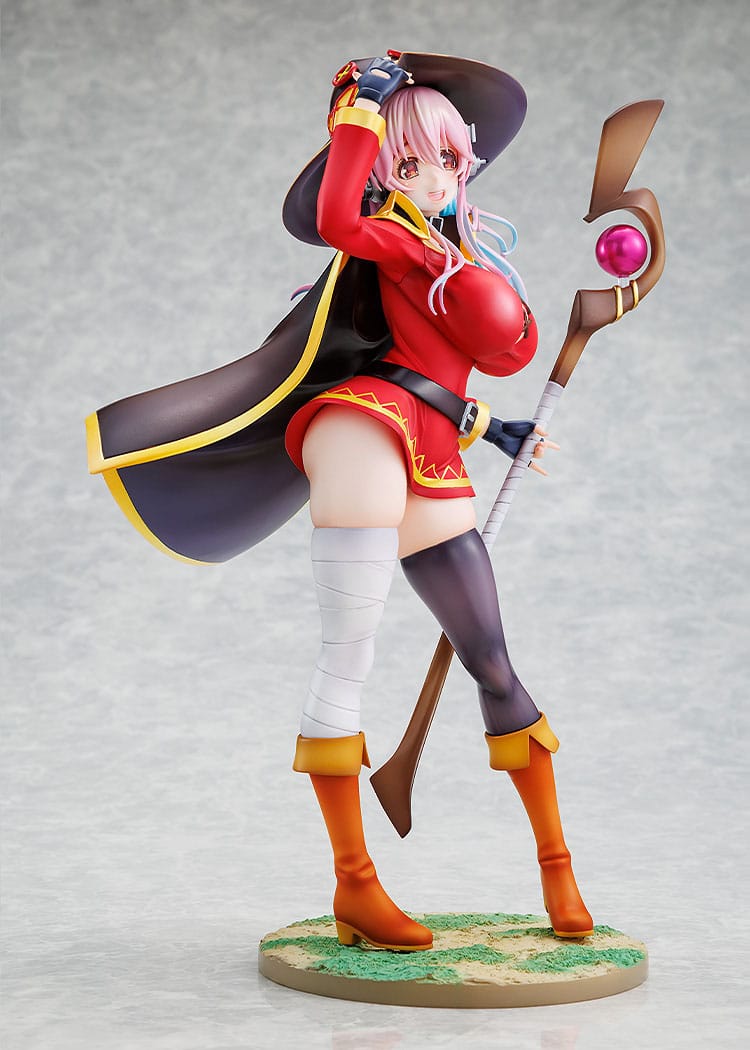 Super Sonico x Konosuba - Megumin Collaboration Figur 1/7 (Kadokawa)