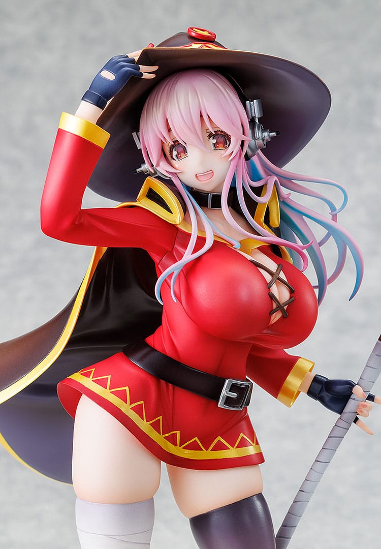 Super Sonico x Konosuba - Megumin Collaboration Figur 1/7 (Kadokawa)