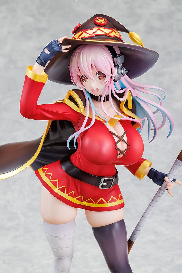 Super Sonico x Konosuba - Megumin Collaboration Figur 1/7 (Kadokawa)