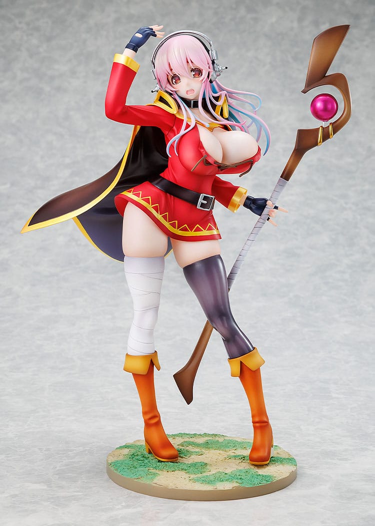 Super Sonico x Konosuba - Megumin Collaboration Figur 1/7 (Kadokawa)