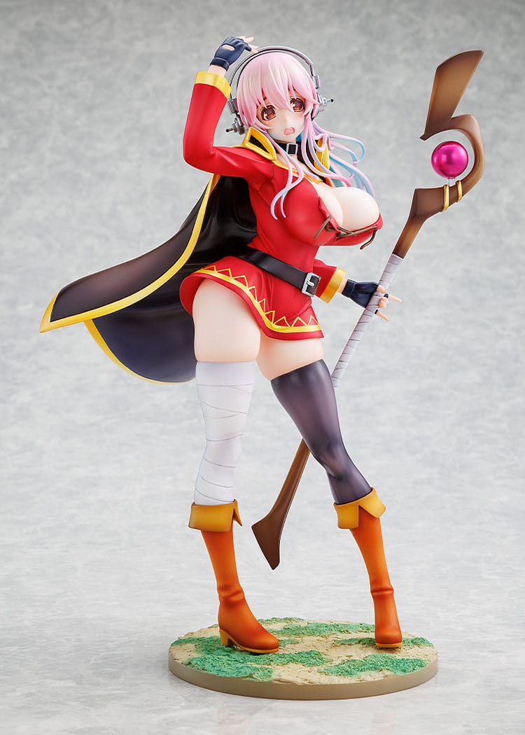 Super Sonico x Konosuba - Megumin Collaboration Figur 1/7 (Kadokawa)