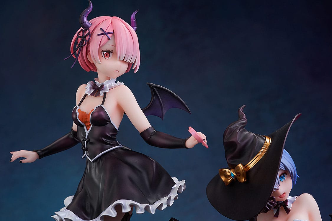 Re:Zero - Ram - Phantom Night Wizard - Halloween Figur 1/7 (Kadokawa)