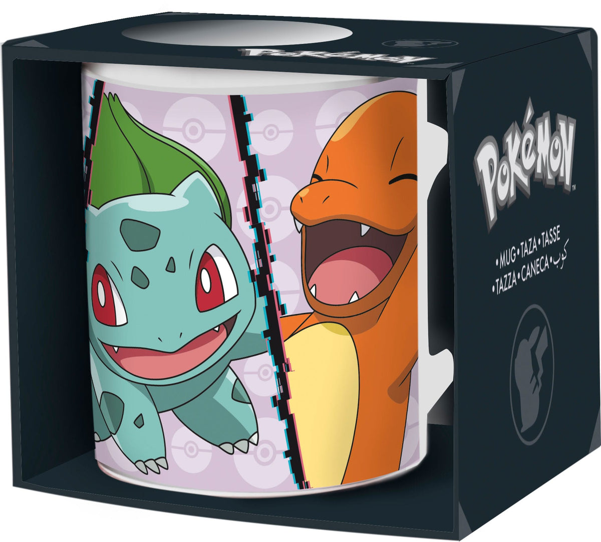 Pokemon - Taza - Glumanda, Bisasam, Schiggy & Pikachu (Konix)