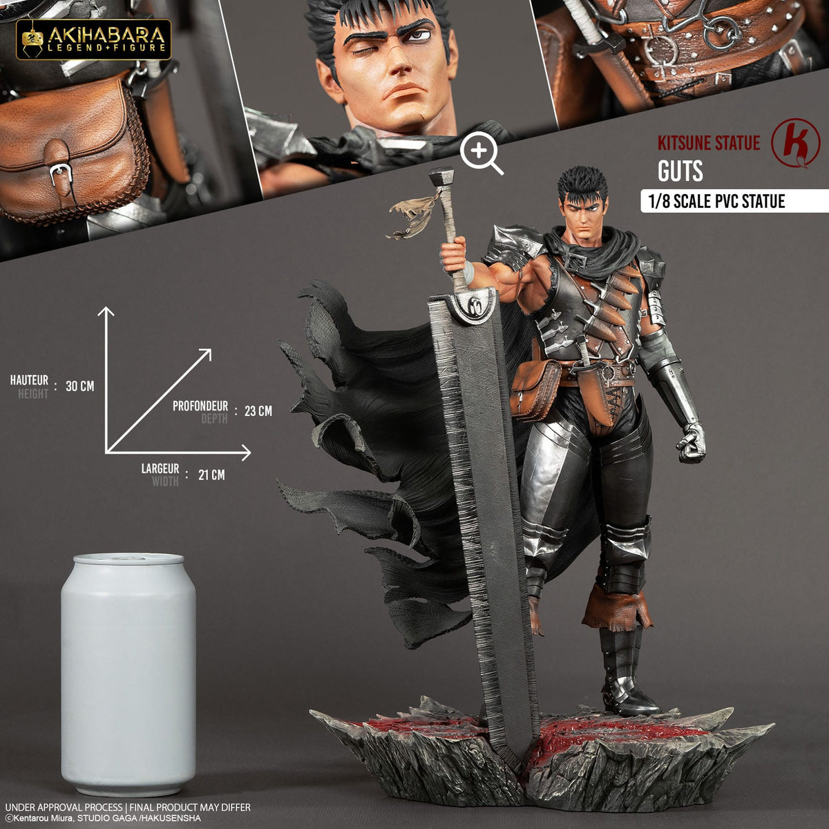 Berserk - Guts - Akihabara Legend Figur 1/8 (Kitsune Statue)