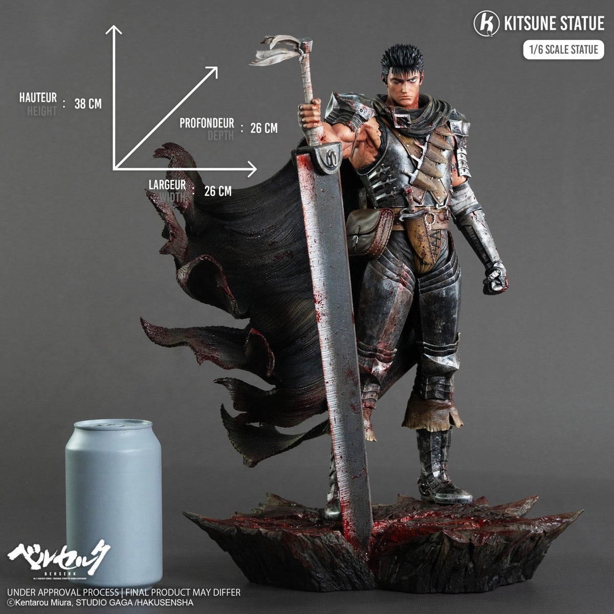 Berserk - Guts - Figur 1/6 (Kitsune Statue)