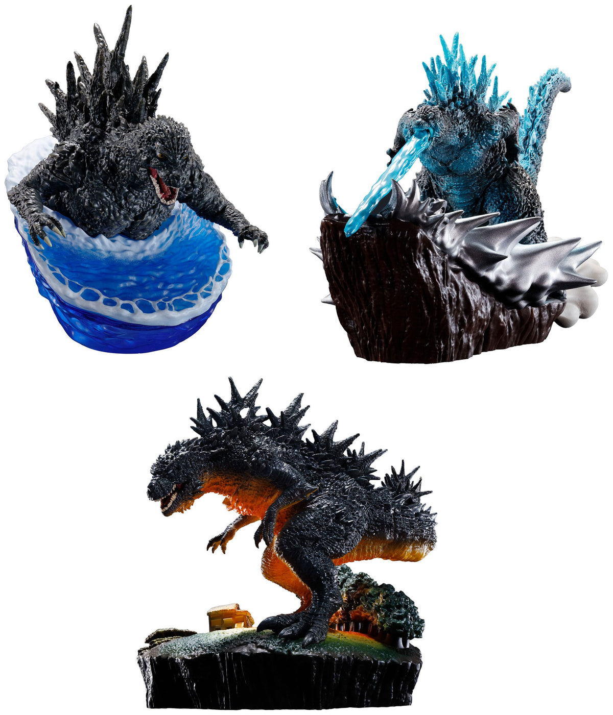 Godzilla - From Zero To Minus One - Petitrama EX Series Figuren 3er-Pack (MegaHouse)