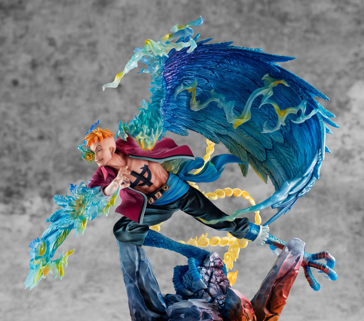 One Piece - Marco the Phoenix - Líder del primer grupo de Piratas de ABRIBD - P.O.P Retrato de Pirates Mass Mach figura (Megahouse)