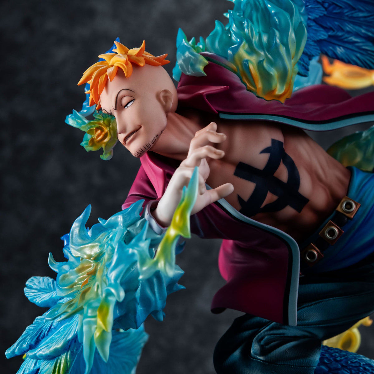 One Piece - Marco the Phoenix - Líder del primer grupo de Piratas de ABRIBD - P.O.P Retrato de Pirates Mass Mach figura (Megahouse)