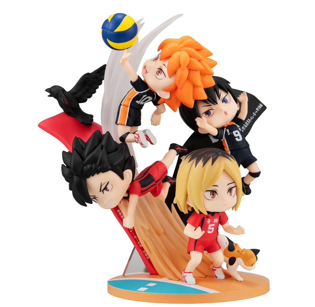 Haikyu!! - Shoyo Hinata, Tobio Kageyama, Kenma Kozume & Tetsuro Kuroo - FigUnity Figur with gift (MegaHouse)
