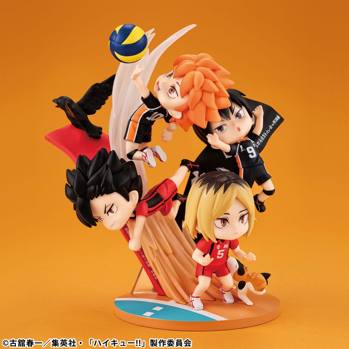 Haikyu!! - Shoyo Hinata, Tobio Kageyama, Kenma Kozume & Tetsuro Kuroo - FigUnity Figur with gift (MegaHouse)