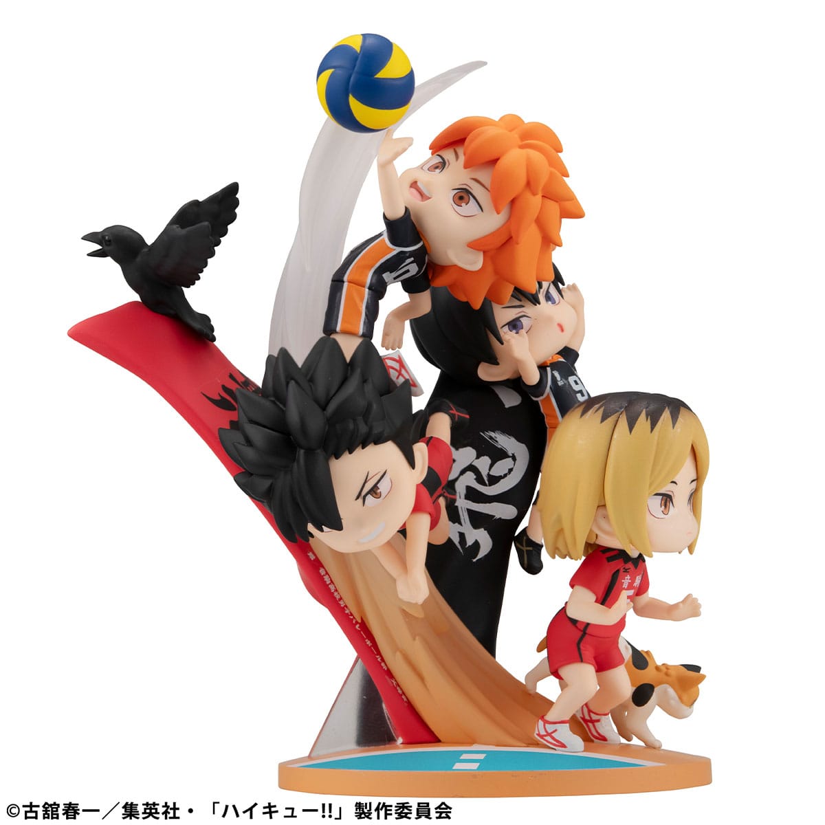 Haikyu!! - Shoyo Hinata, Tobio Kageyama, Kenma Kozume & Tetsuro Kuroo - FigUnity Figur with gift (MegaHouse)