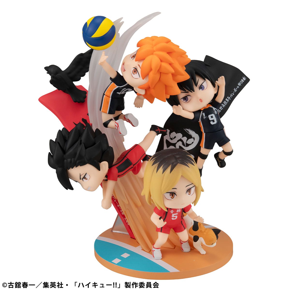 Haikyu!! - Shoyo Hinata, Tobio Kageyama, Kenma Kozume & Tetsuro Kuroo - FigUnity Figur with gift (MegaHouse)
