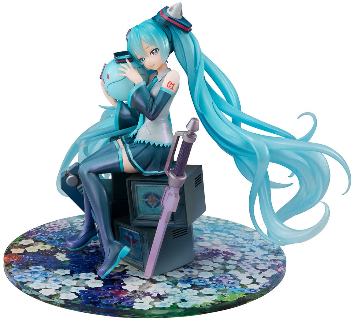 Hatsune Miku & Haro x Gundam - 45th Anniversary Special Project - Lucrea Figur (MegaHouse)