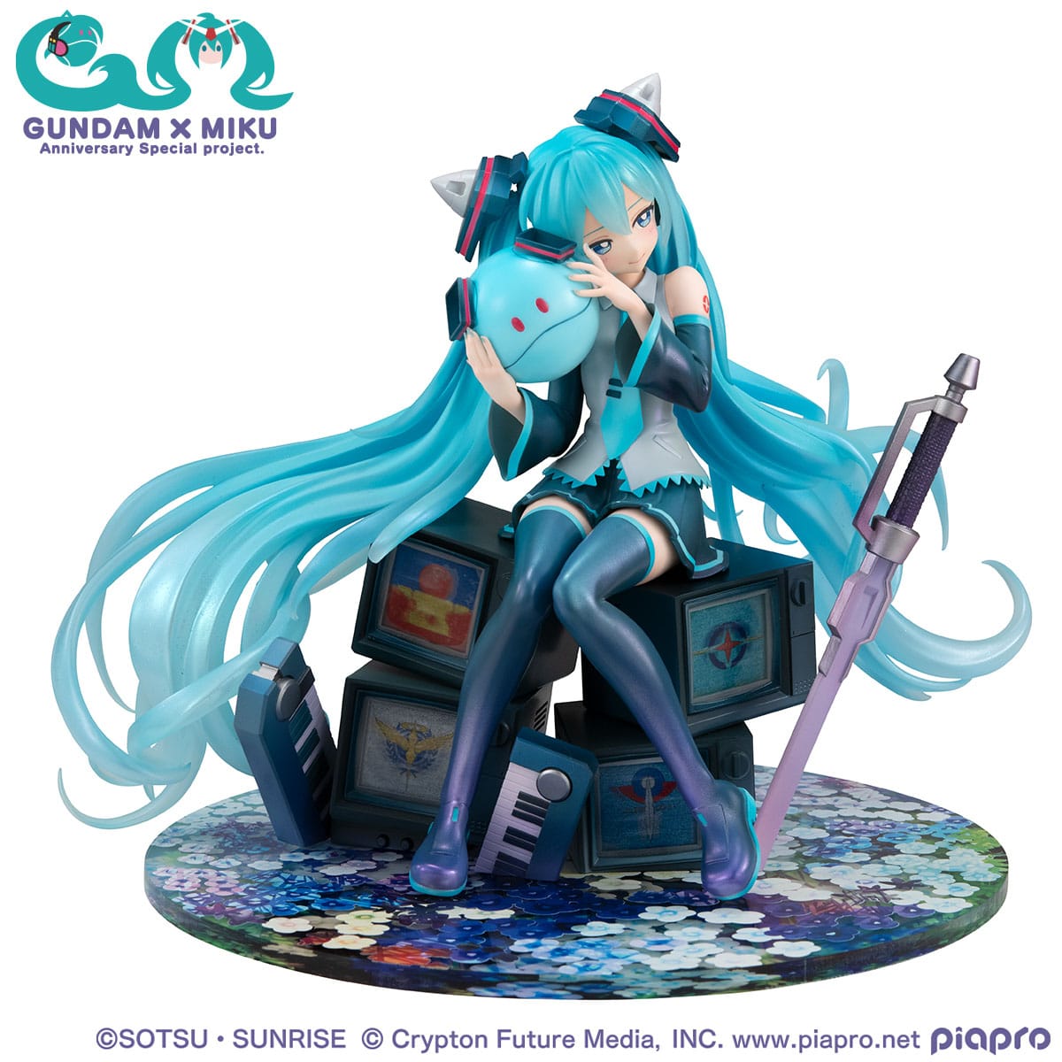 Hatsune Miku & Haro x Gundam - 45th Anniversary Special Project - Lucrea Figur (MegaHouse)