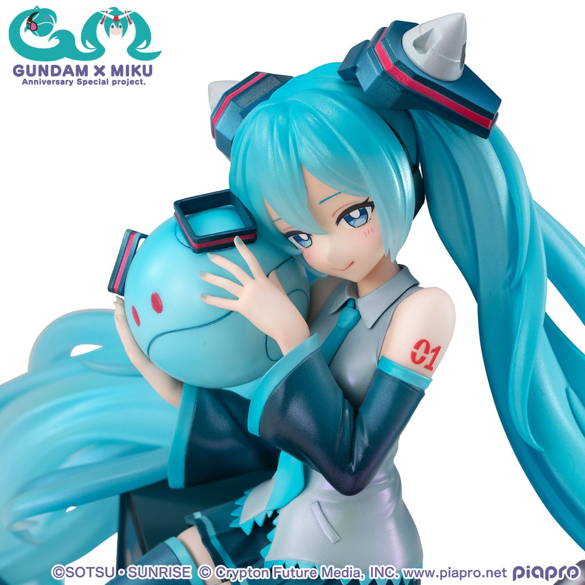Hatsune Miku & Haro x Gundam - 45th Anniversary Special Project - Lucrea Figur (MegaHouse)