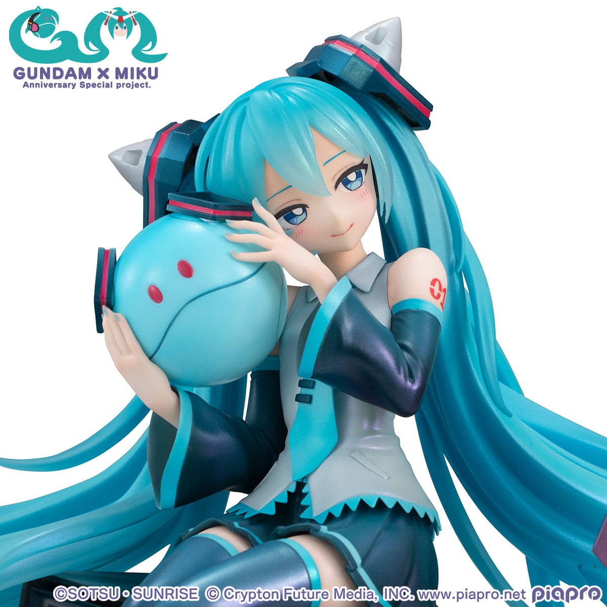 Hatsune Miku & Haro x Gundam - 45th Anniversary Special Project - Lucrea Figur (MegaHouse)