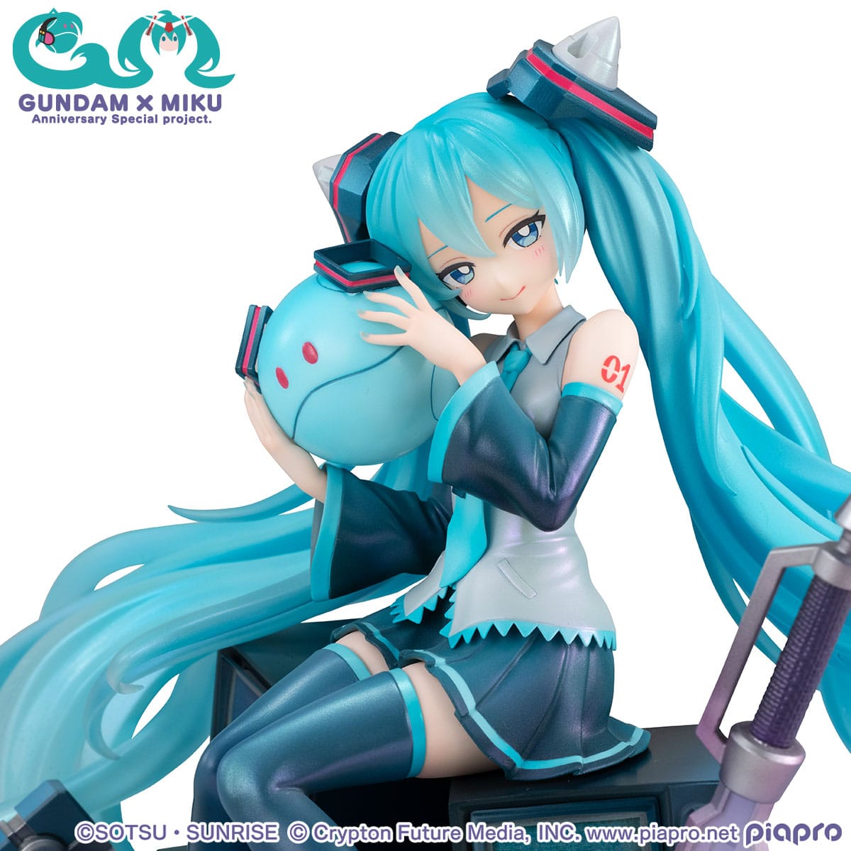 Hatsune Miku & Haro x Gundam - 45th Anniversary Special Project - Lucrea Figur (MegaHouse)