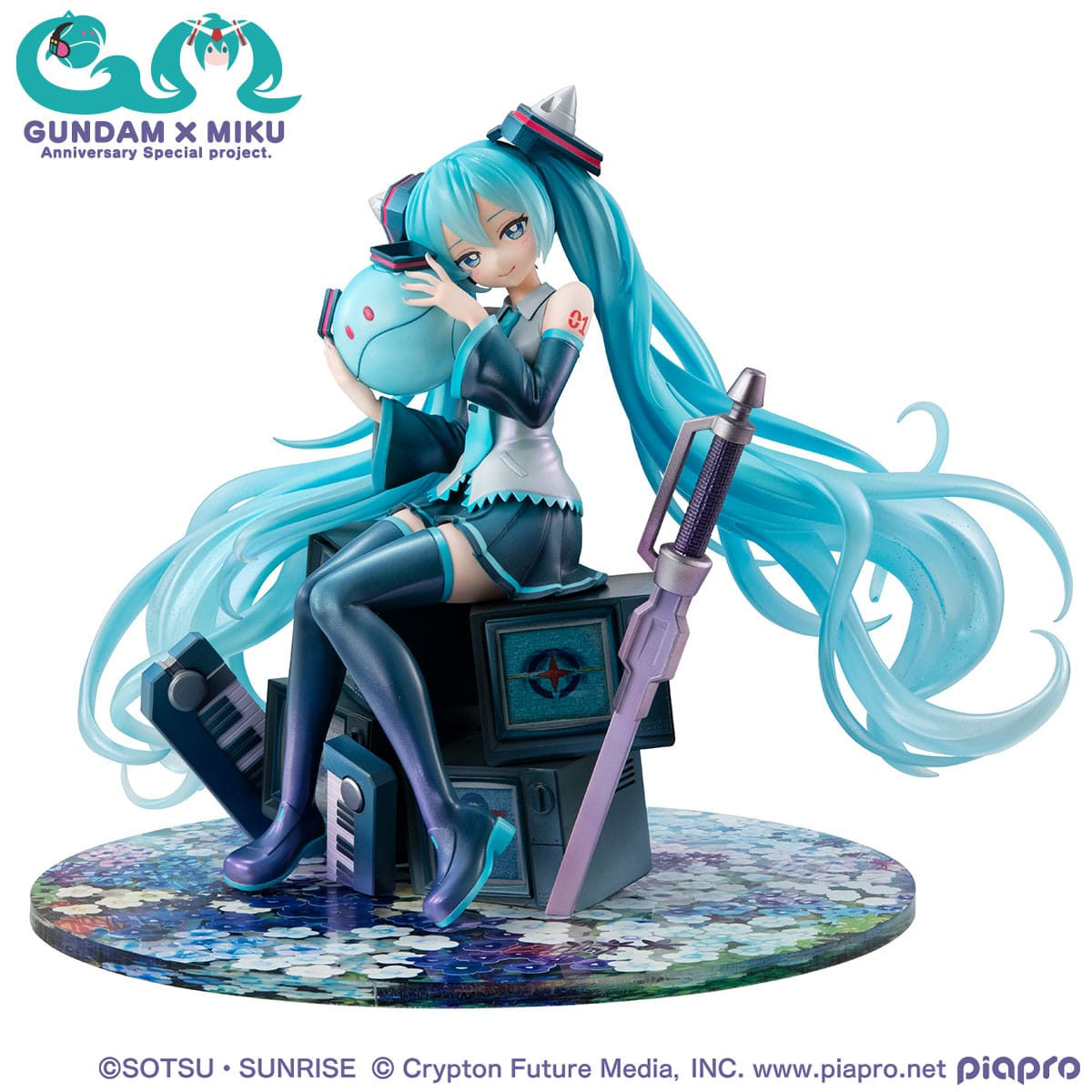 Hatsune Miku & Haro x Gundam - 45th Anniversary Special Project - Lucrea Figur (MegaHouse)