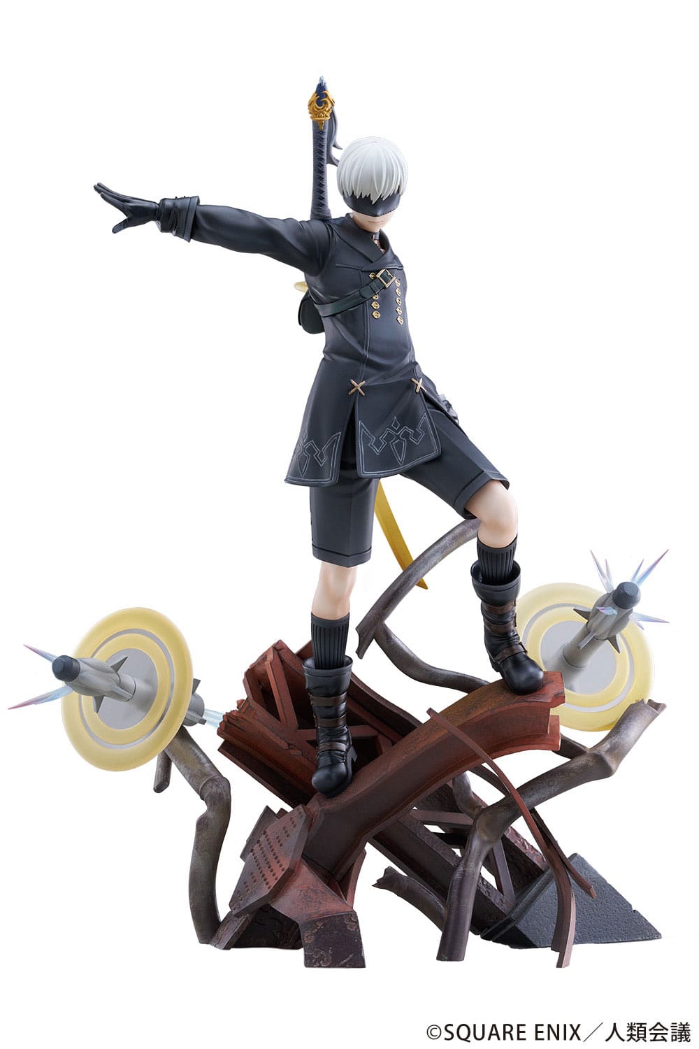 NieR:Automata Ver1.1a - 9S (YoRHa No. 9 Type S) - Fuego de cobertura figura 1/7 (Prueba)