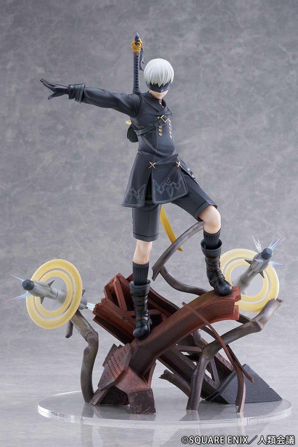 NieR:Automata Ver1.1a - 9S (YoRHa No. 9 Type S) - Covering Fire figurine 1/7 (Épreuve)