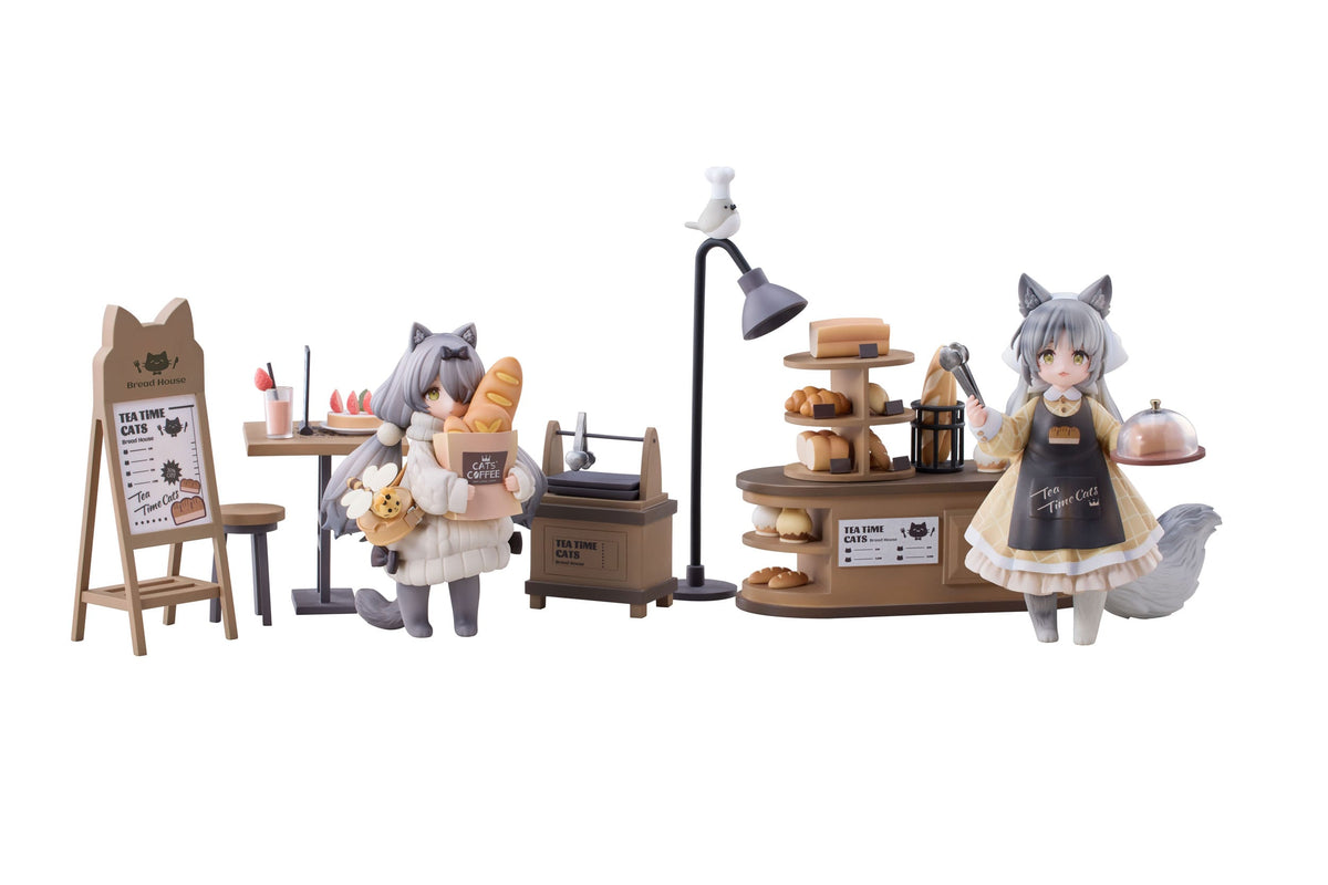 Decorated Life Collectie - Tea Time Cats - Cat Town Bakery Personeel & Klantenset (Ribose)