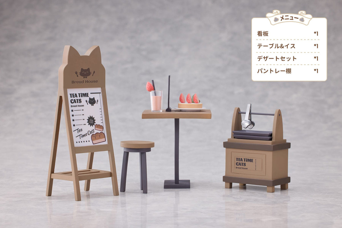 Decorated Life Collection - Tea Time Cats - Cat Town Bakery Staff & Customer Set (Ribose)