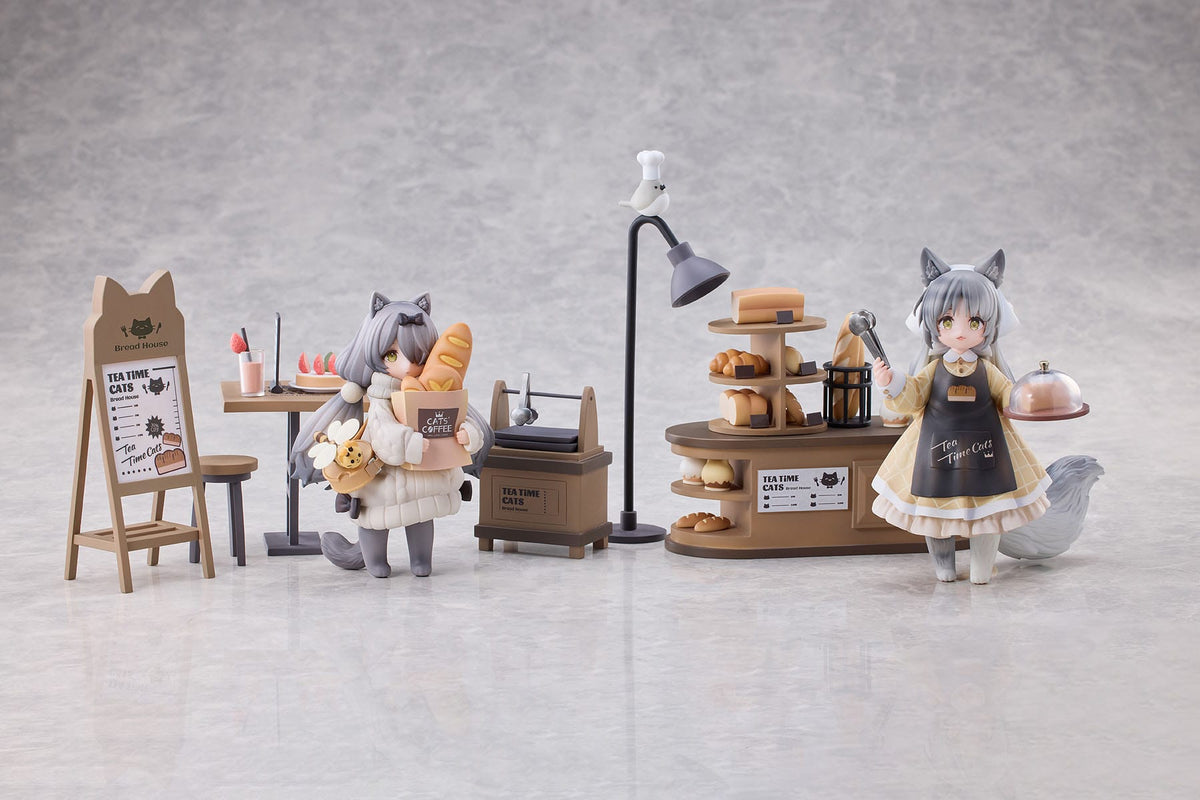 Decorated Life Collectie - Tea Time Cats - Cat Town Bakery Personeel & Klantenset (Ribose)