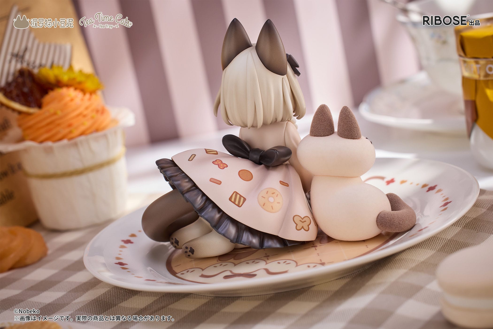 Tea Time Cats Siamese Cat X Azuki-San figure – fictionary world