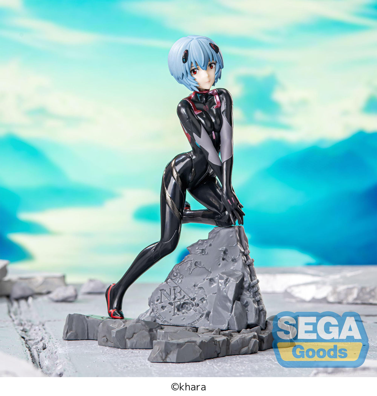 Evangelion: 3.0+1.0 Thrice Upon a Time - Rei Ayanami - 30th Anniversary Vignetteum Luminasta Figur (SEGA)