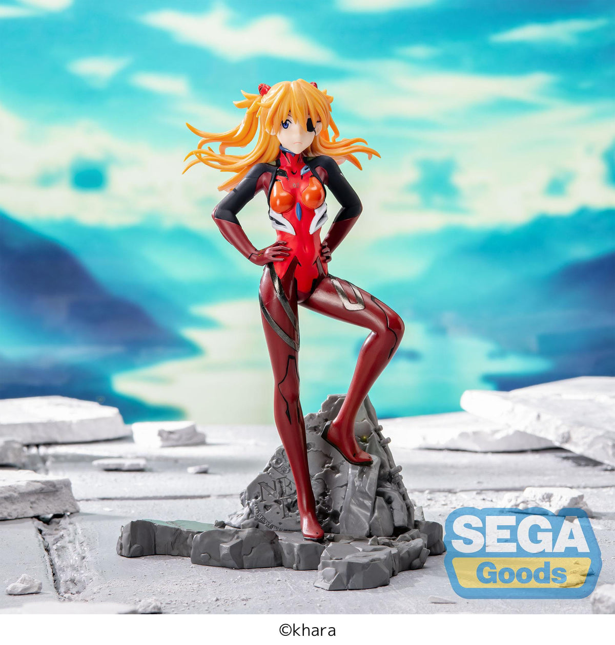 Evangelion: 3.0+1.0 Thrice Upon a Time - Asuka Shikinami Langley - 30th Anniversary Vignetteum Luminasta Figur (SEGA)