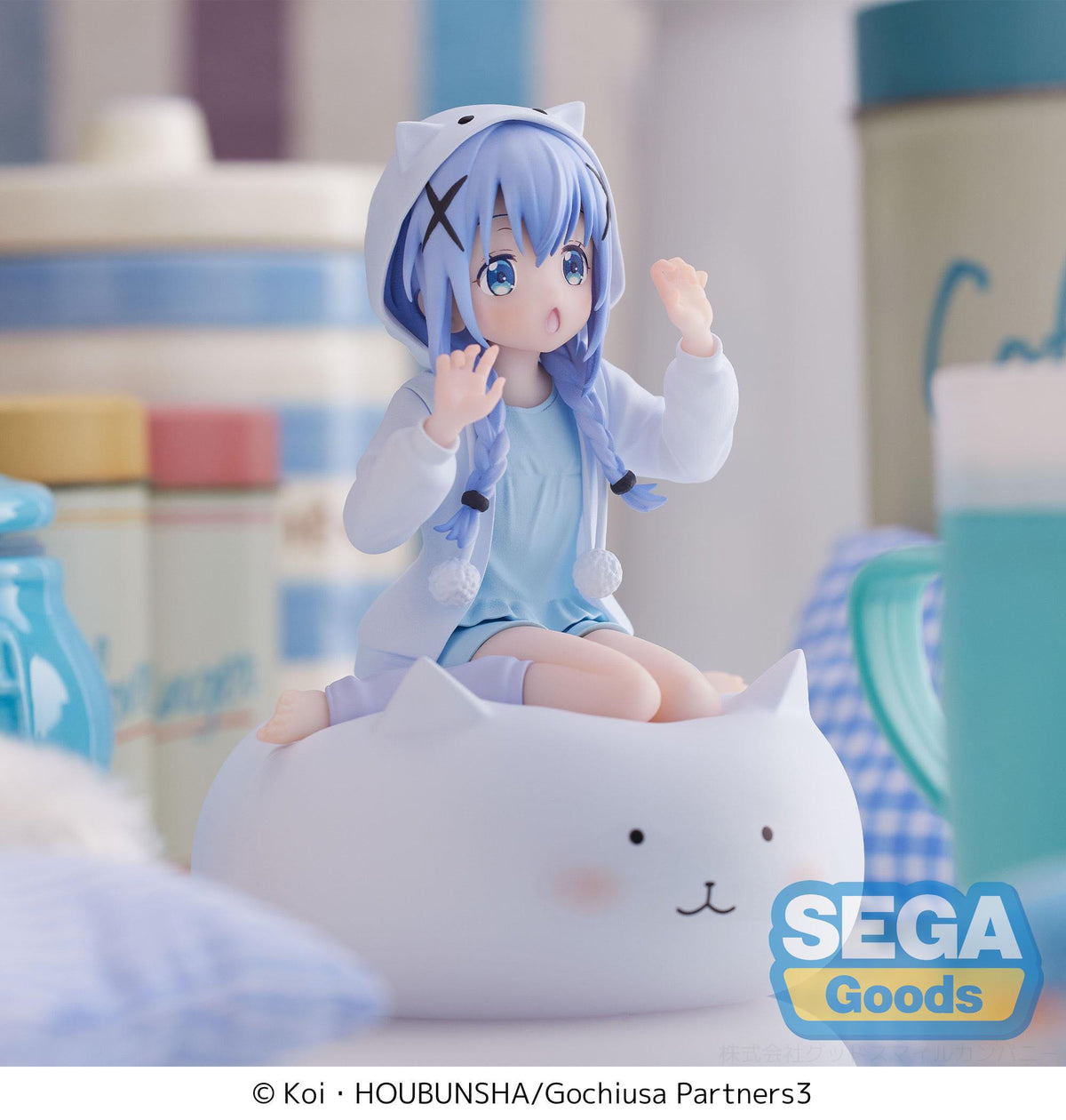 L'ordre est-il un lapin ? - Chino Kafuu - Rabbit House Tea Party : BLOOM Luminasta figurine (SEGA)