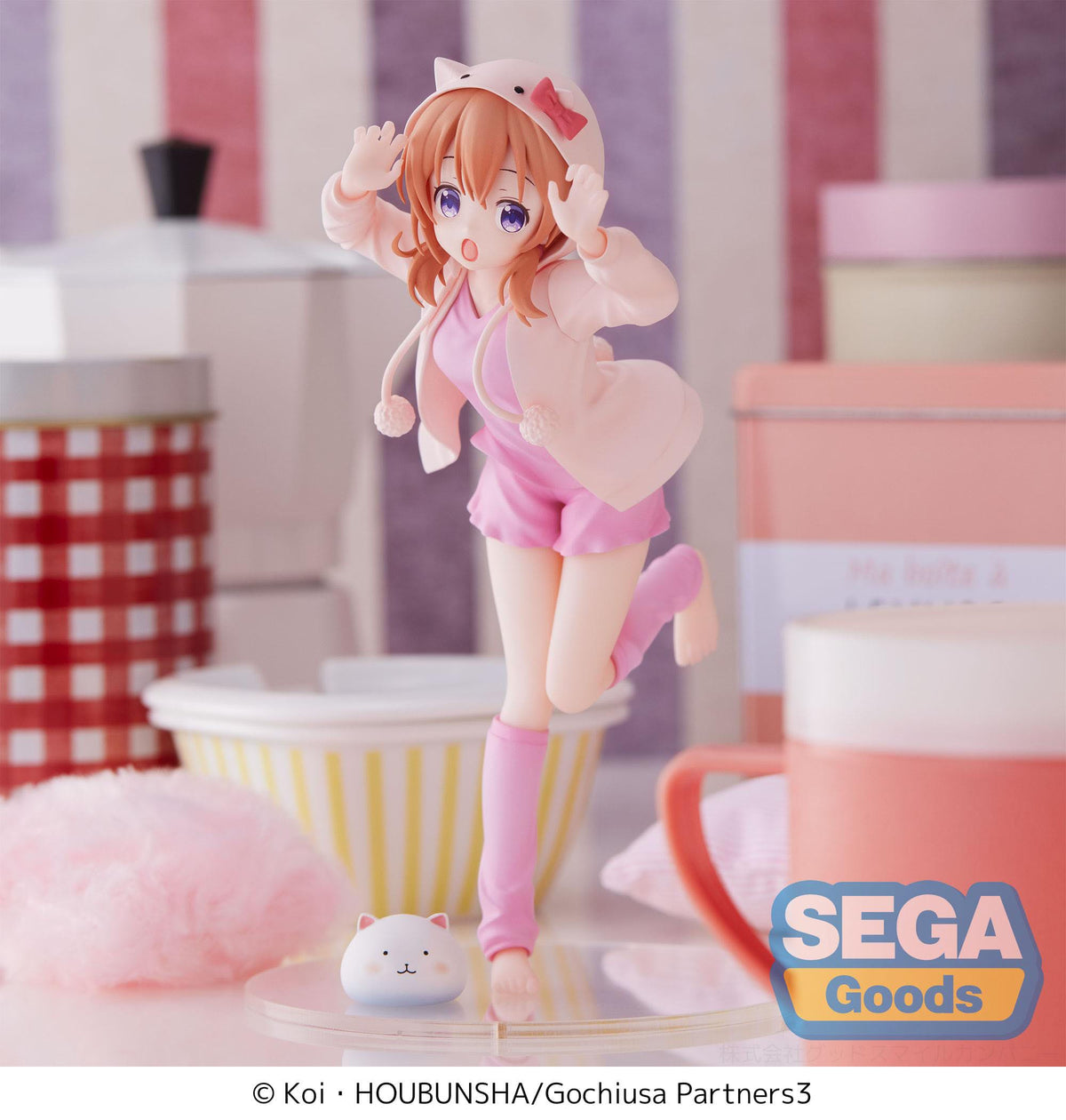 Is de bestelling een konijn? - Cocoa Hoto - Konijnenhuis theekransje: BLOOM Luminasta Figuur (SEGA)