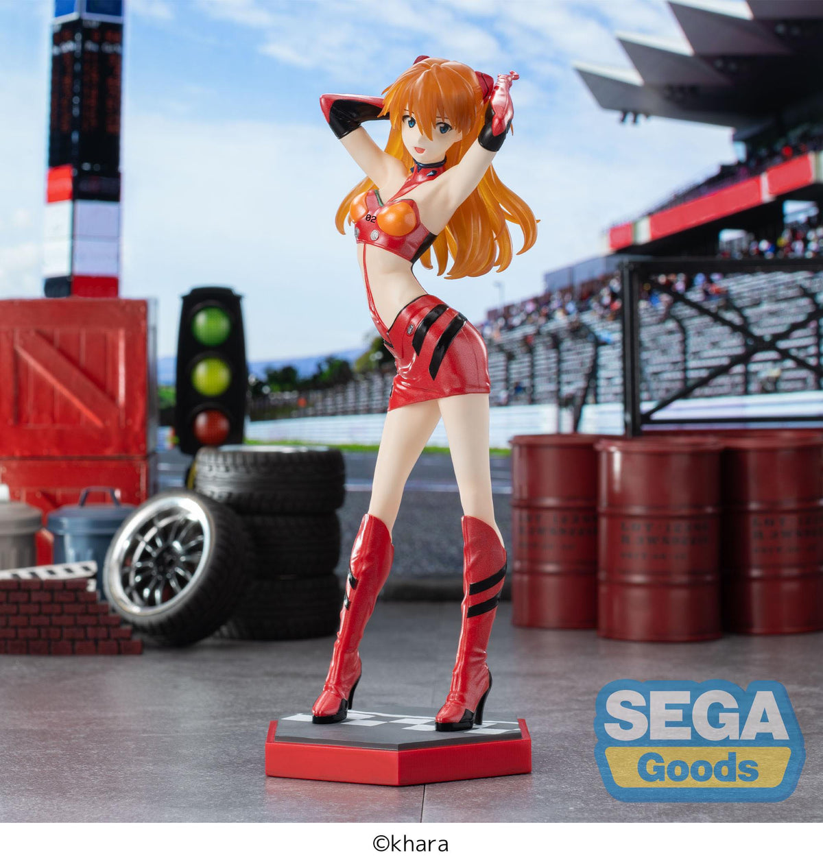 Evangelion Racing - Asuka Shikinami Langley - Pit Walk Luminasta figure (SEGA)