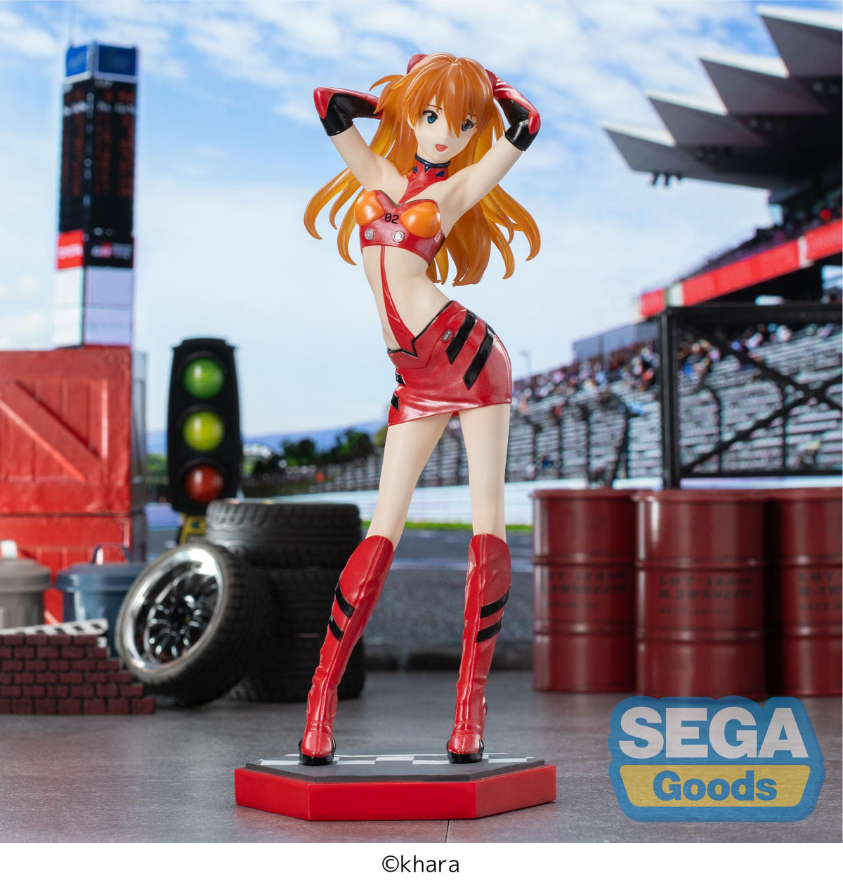 Evangelion Racing - Asuka Shikinami Langley - Pit Walk Luminasta Figuur (SEGA)