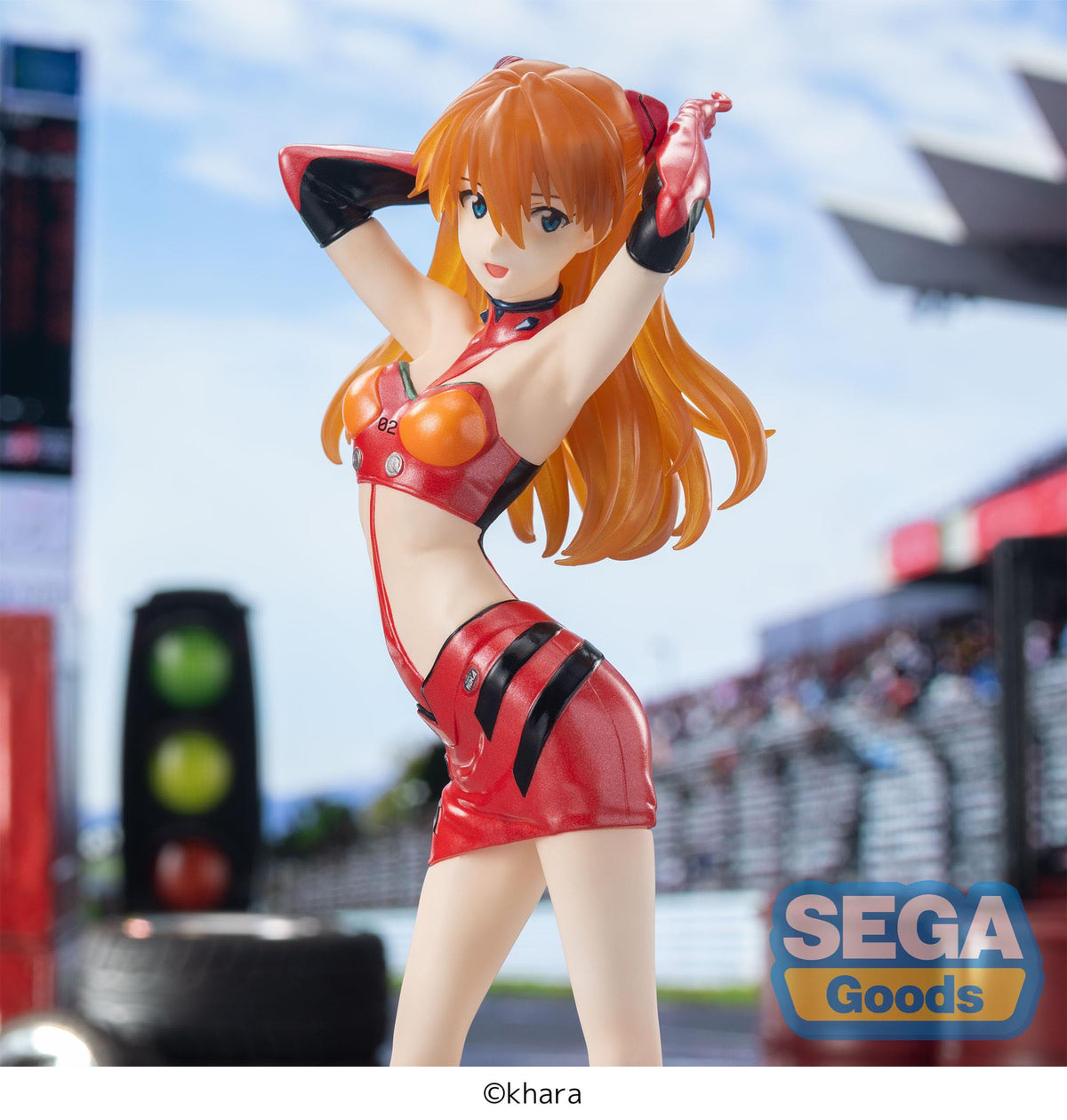 Evangelion Racing - Asuka Shikinami Langley - Pit Walk Luminasta figure (SEGA)