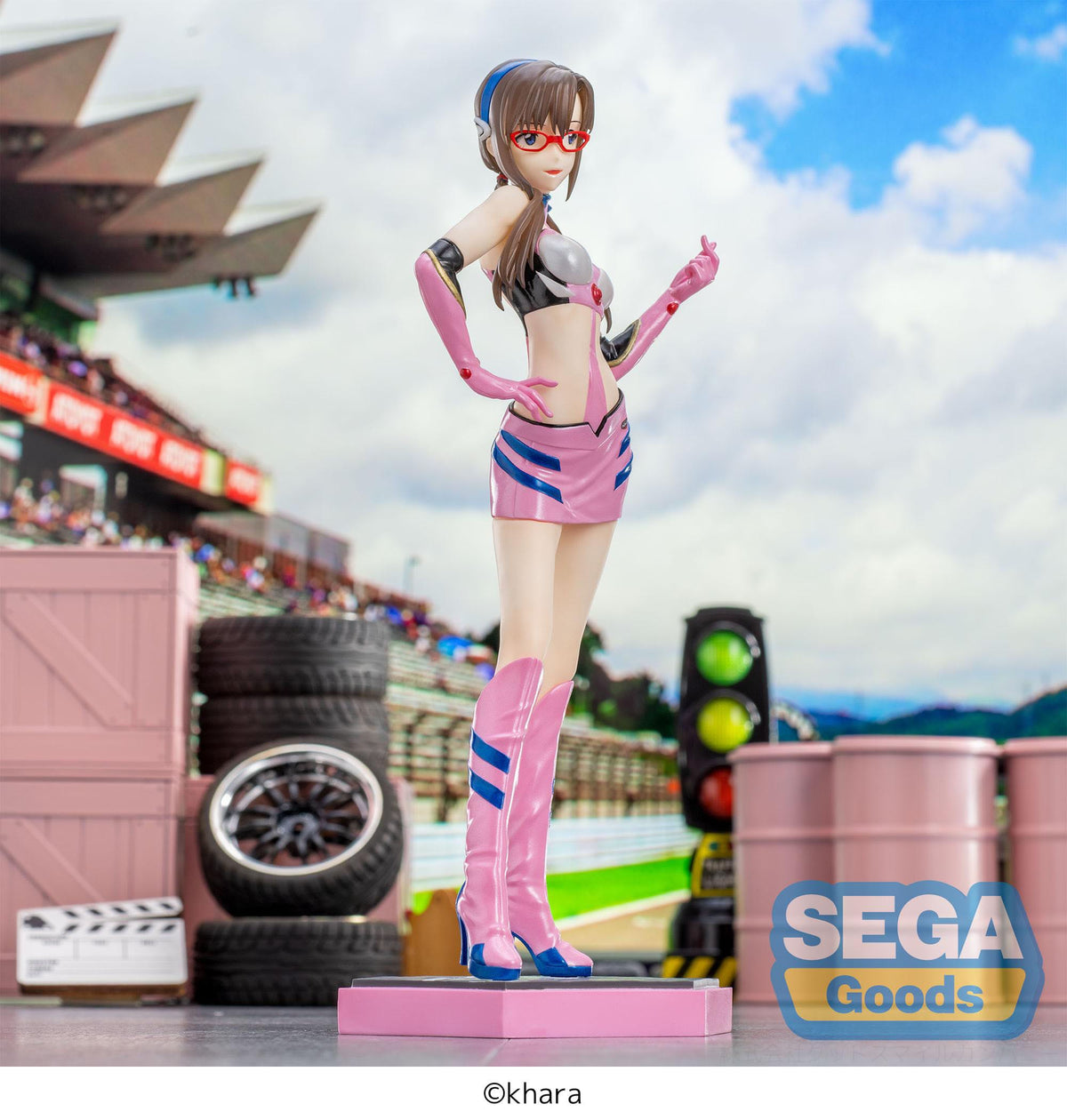 Evangelion Racing - Mari Makinami - Pit Walk Luminasta figure (SEGA)