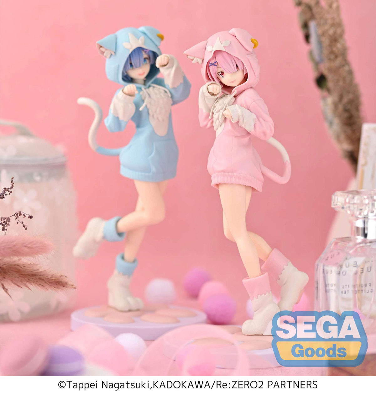 Re:Zero - Ram - Mofumofu Pack (Puck) Luminasta Figuur (SEGA)