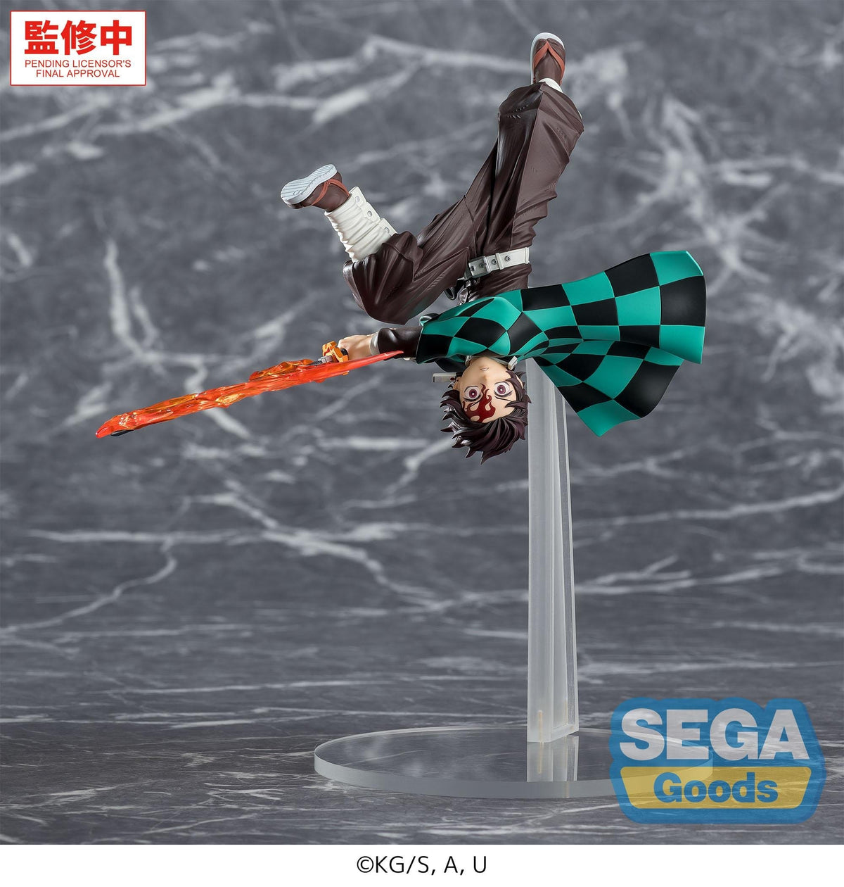 Demon Slayer - Tanjiro Kamado - Hinokami Kagura Setting Sun Transformation - Luminasta Figur (SEGA)