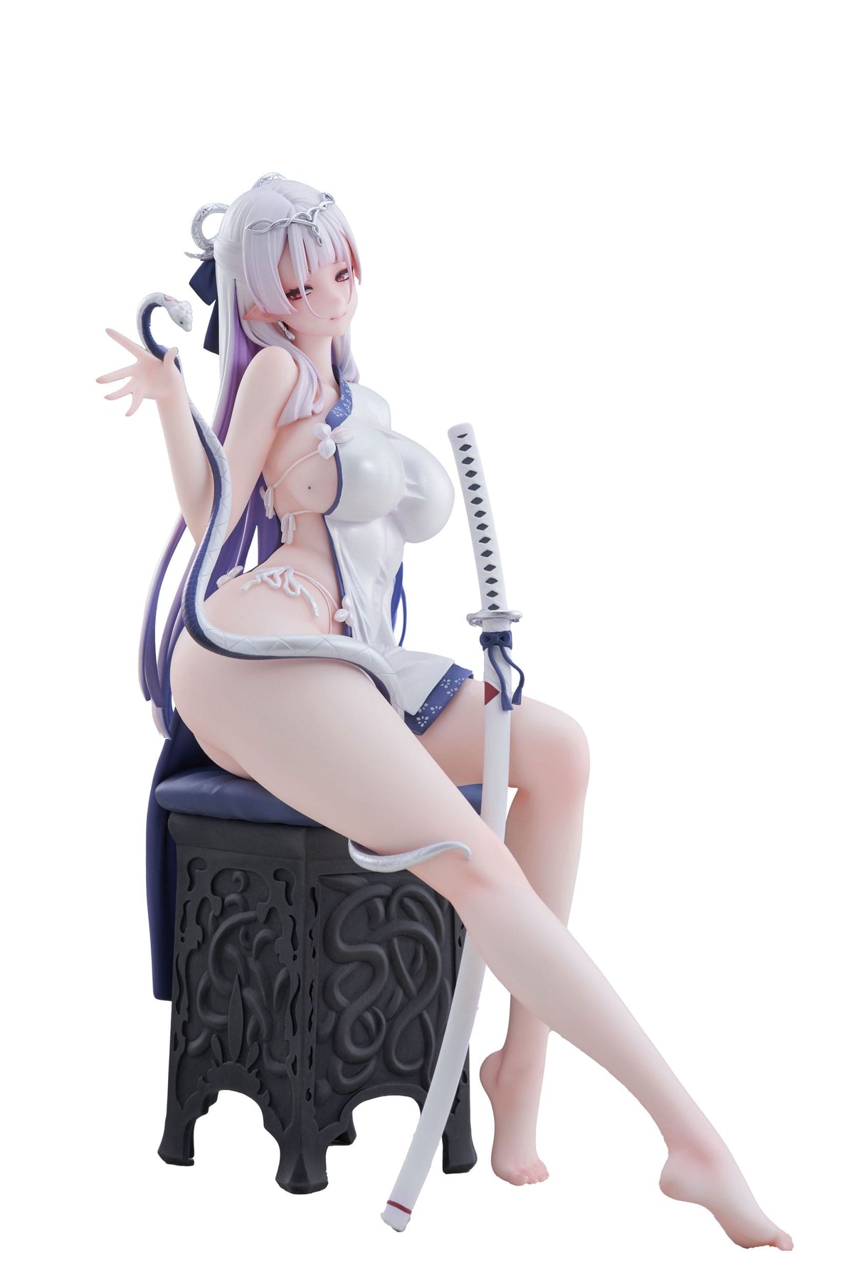 Original Character - The Color of the Blue - White Snake - Deluxe Edition Figur 1/7 (Siki Anim)