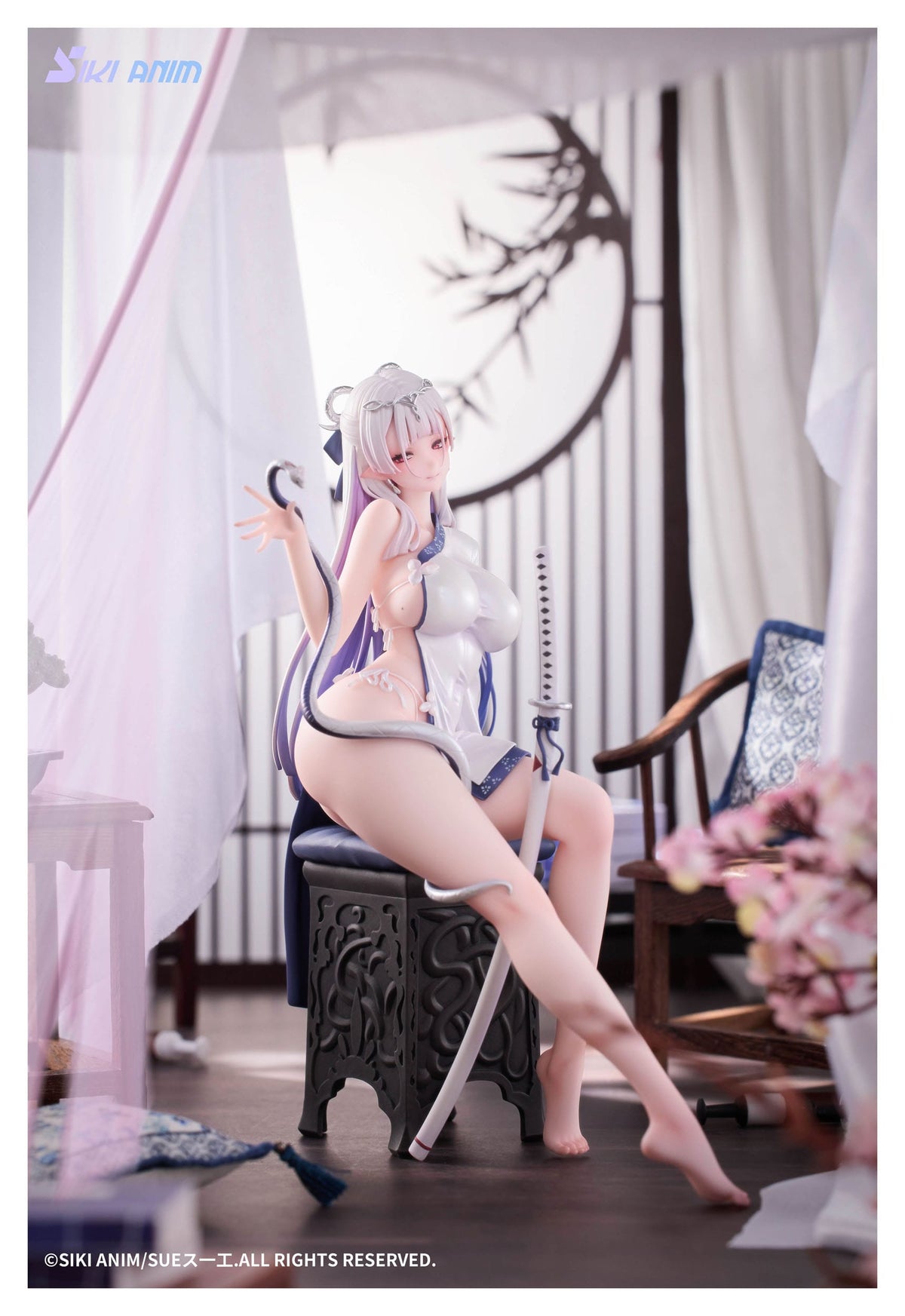 Original Character - The Color of the Blue - White Snake - Deluxe Edition figure 1/7 (Siki Anim)