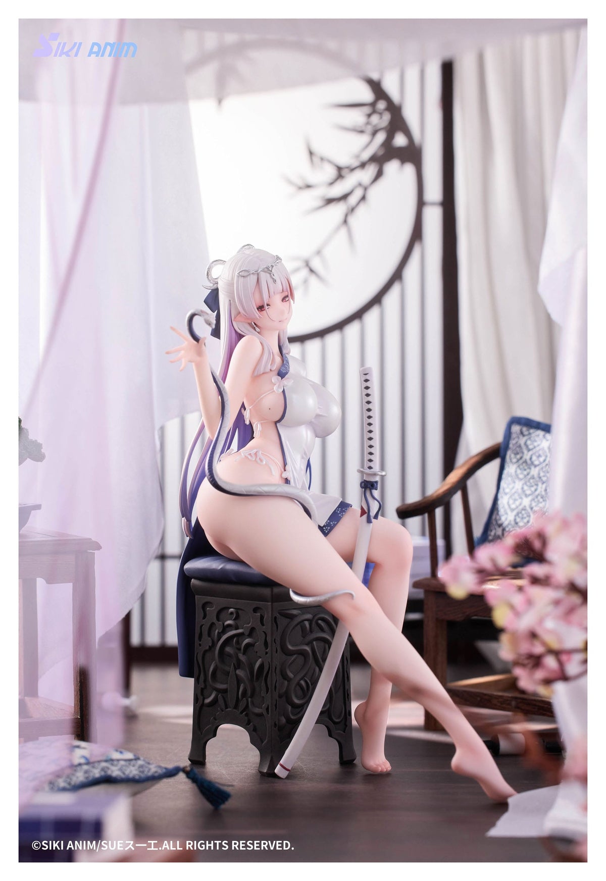 Original Character - The Color of the Blue - White Snake - Deluxe Edition figure 1/7 (Siki Anim)