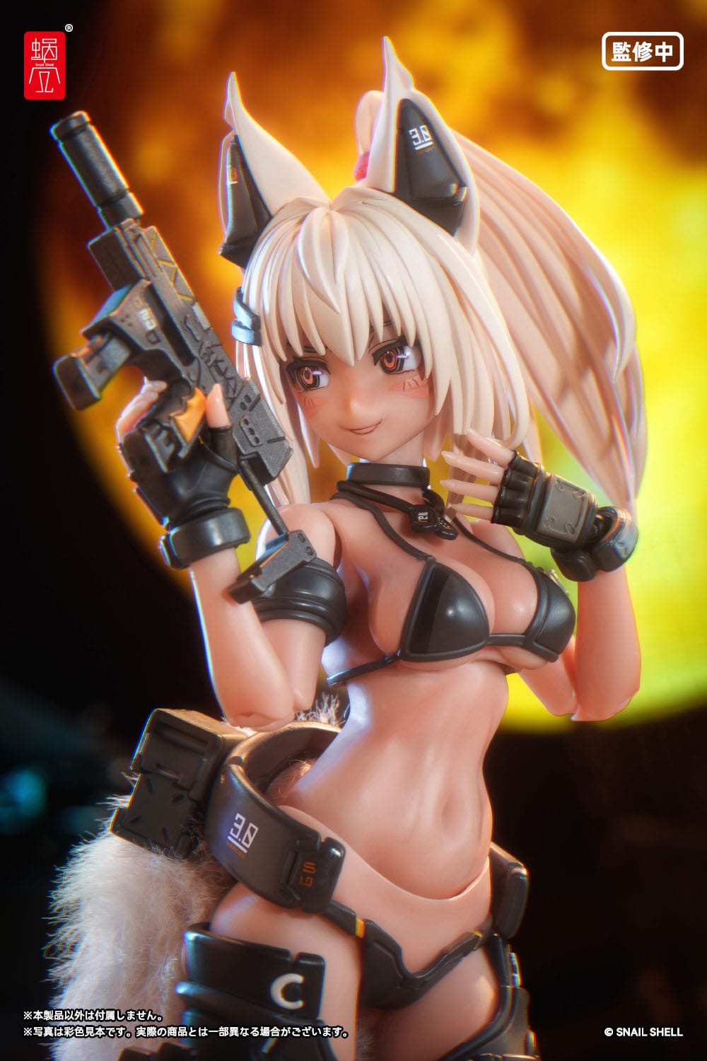 Original Character - RA-04 Kitsunebi Senki Honoka - Swimsuit Action -figure 1/12 (Snail Shell)