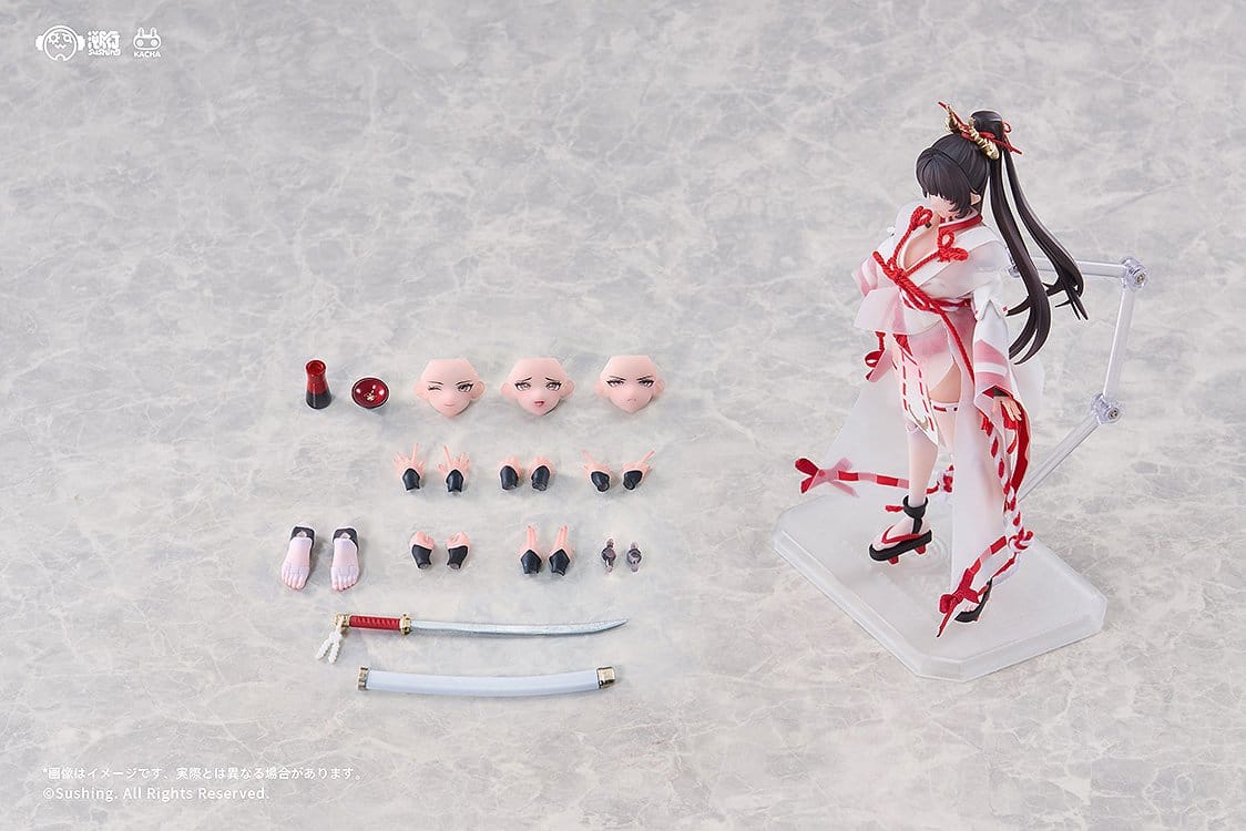 Combat Priestess - Sakura Uefuji - Action-Figur 1/12 (Sushing)